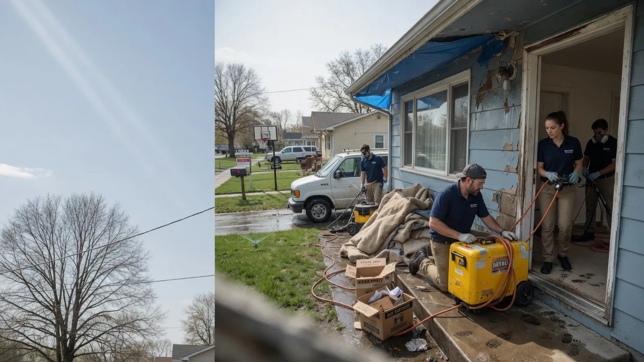 Basement Flood Cleanup in Oaktown, IN near me